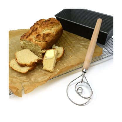 12" Scandinavian Dough Whisk