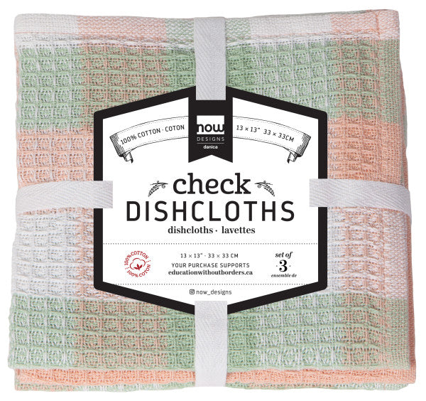 Now Designs Check Dishcloths Set/3