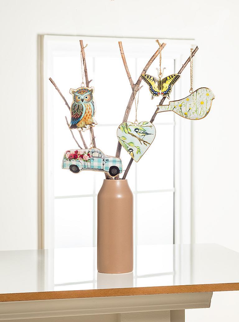 Abbott Lg Floral Truck Ornament