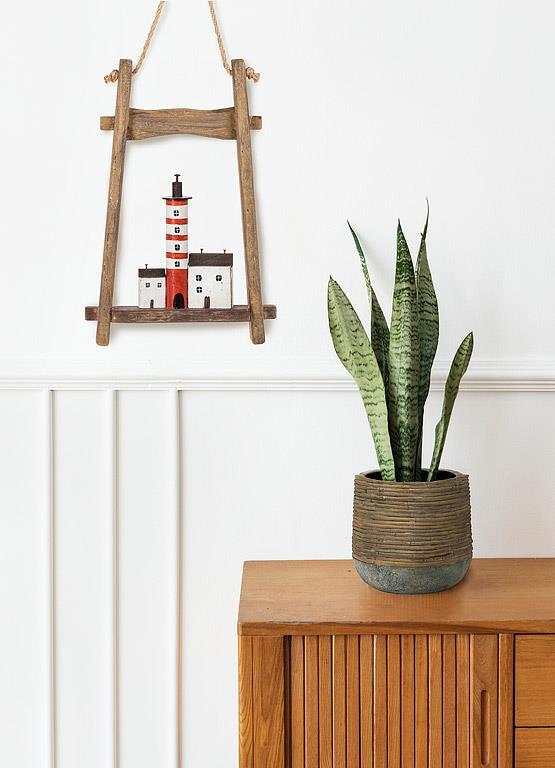 Abbott Rectangle Houses & Lighthouse Wall Decor