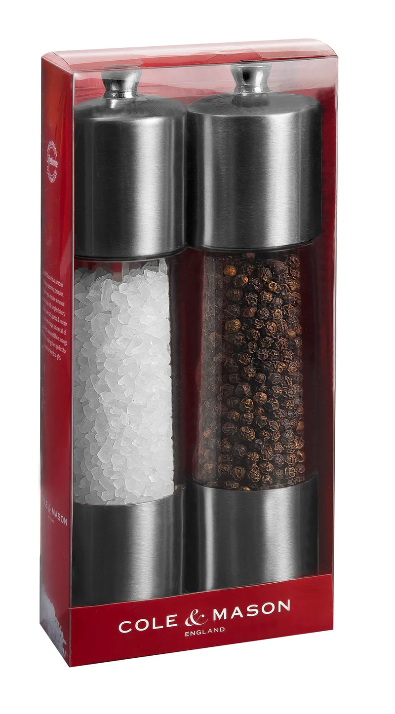 Cole & Mason Everyday S/Steel S&P Mill Gift Set