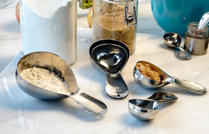 RSVP International Teardrop measuring cups - Set of 5