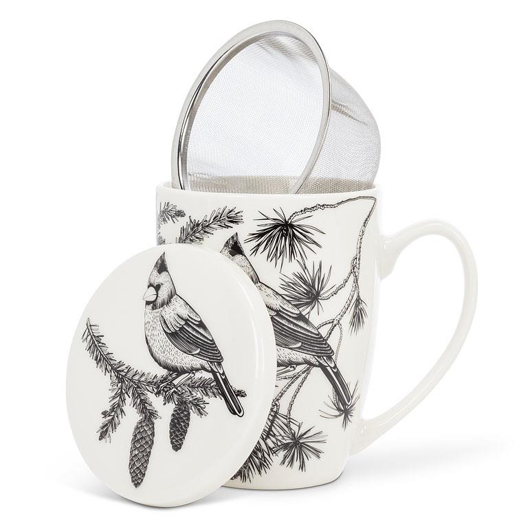 Abbott Covered Mugs & Strainer