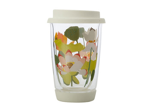Maxwell & William Lotus Double Wall Glass Mug