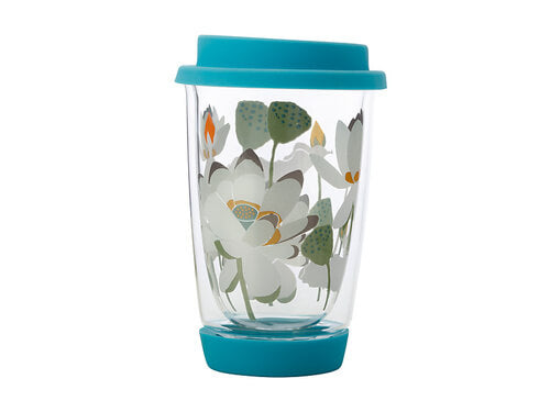 Maxwell & William Lotus Double Wall Glass Mug