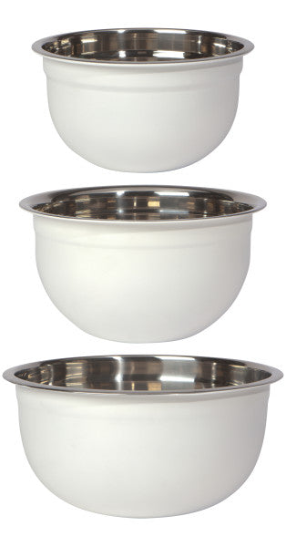 Now Designs Matte Steel Mixing Bowls Set/3
