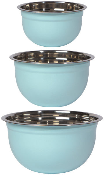 Now Designs Matte Steel Mixing Bowls Set/3