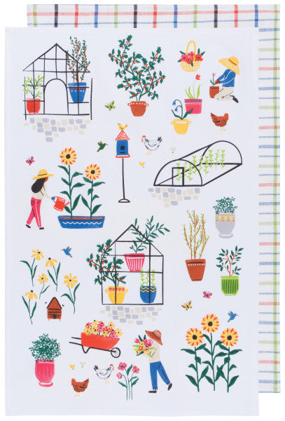 Now Designs  Printed & Woven Dishtowels Set/2