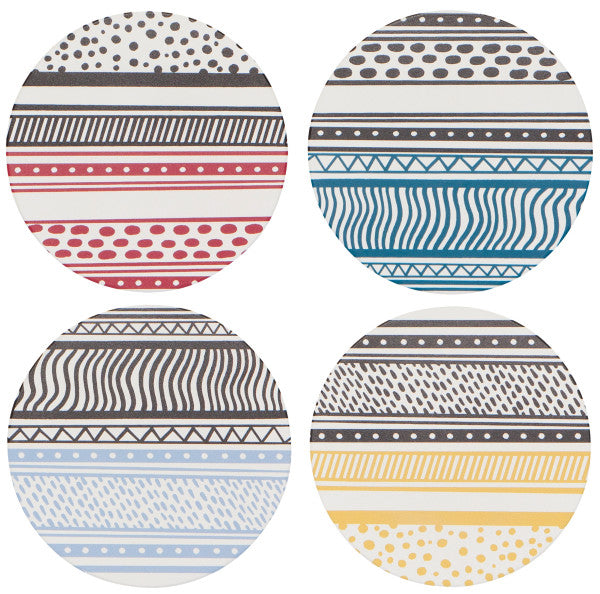 Now Designs Soak-Up Coasters set of four in a gift box