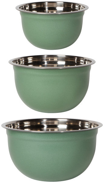 Now Designs Matte Steel Mixing Bowls Set/3