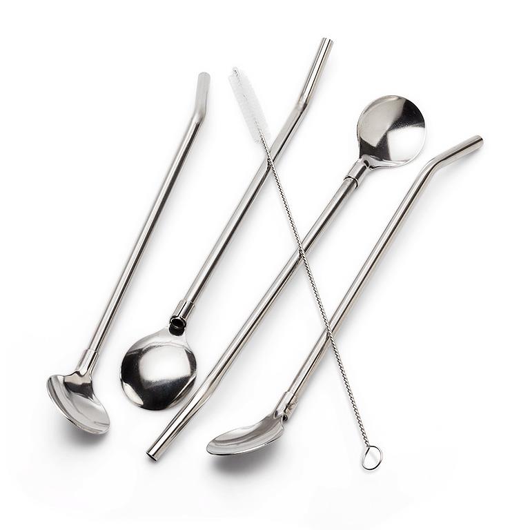 Abbott Straw Spoons and Brush