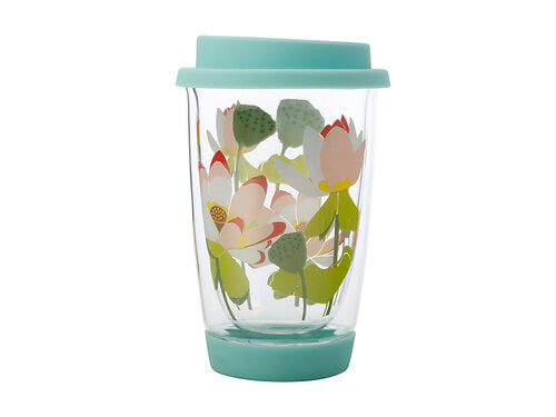 Maxwell & William Lotus Double Wall Glass Mug