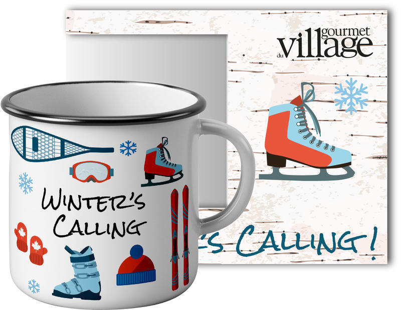 Gourmet Village Mug w/ Hot Chocolate set