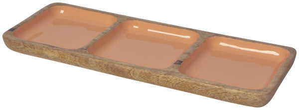 Heirloom Mango Wood Divided Dish