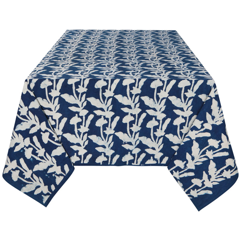 Heirloom Block Print Tablecloth 60" x 90"