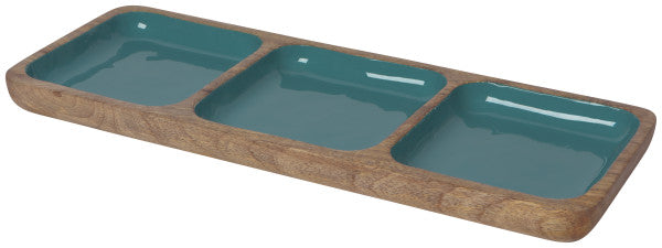 Heirloom Mango Wood Divided Dish