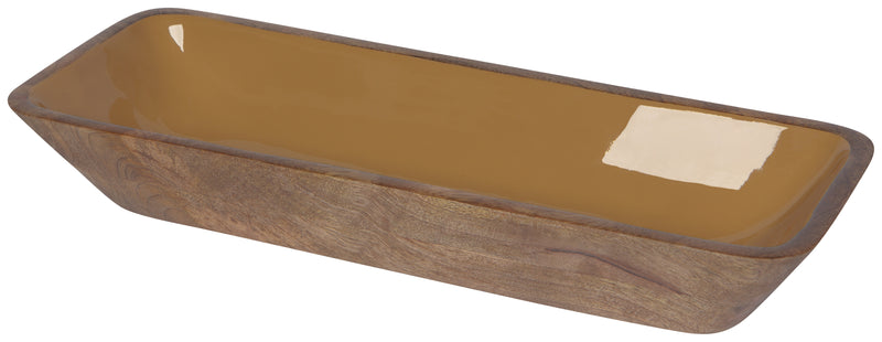 Heirloom Mango Wood Rectangle Bowl