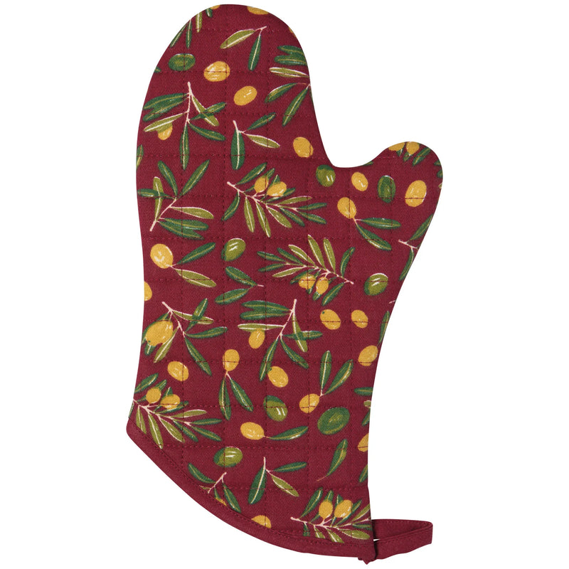 Now Designs Chef Oven Mitt S/2-Olive Oil