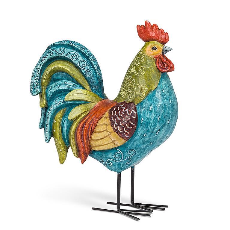 Abbott Large Tall Colorful Rooster