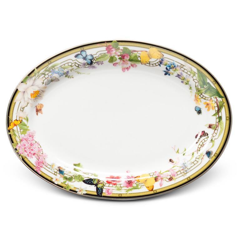 Abbott Exclusive Butterfly Garden Oval Plate