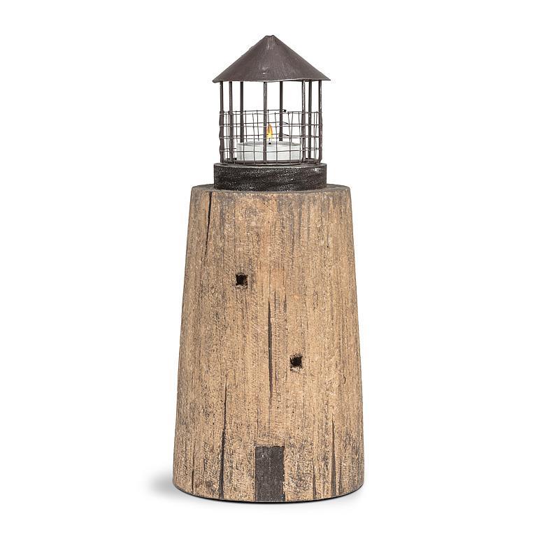 Abbott Wide Lighthouse w/Tealight