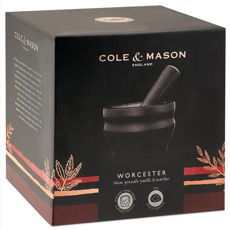 Cole & Mason Black Granite Motor & Pestle 5.5&