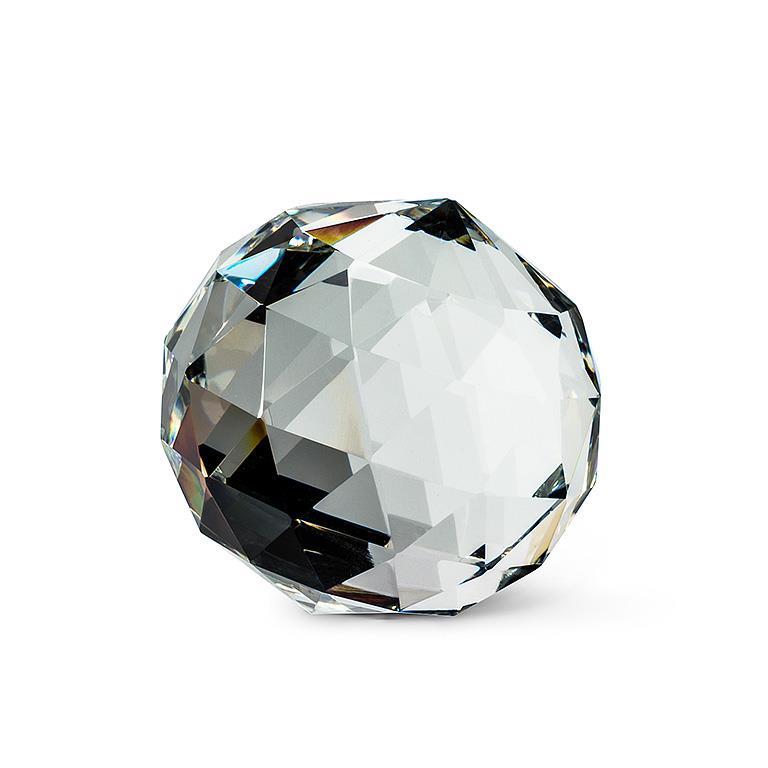 Abbott Clear Glass Crystal Cut Ball
