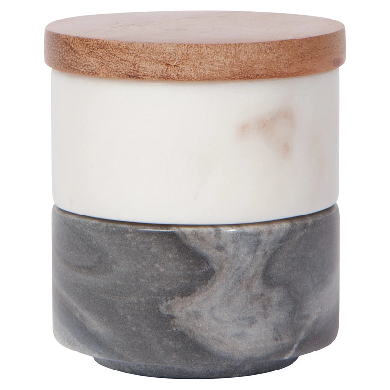 Heirloom White Slate Marble Salt Cellar