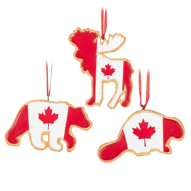 Abbott Canada Flag Animal Cookies Ornament