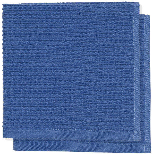 Ripple Royal Blue Dishcloths Set of 2