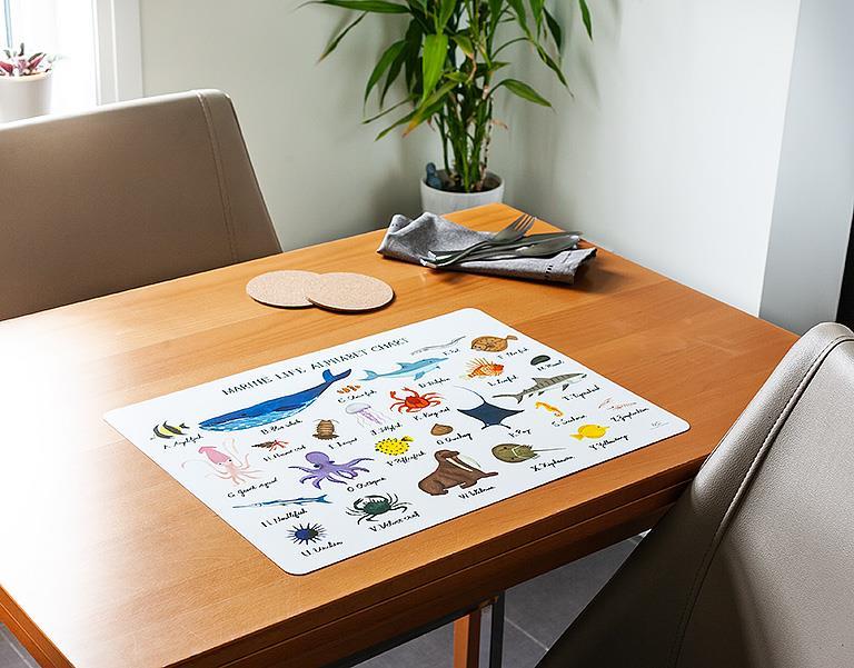 Abbott Marine Life Alphabet Placemat