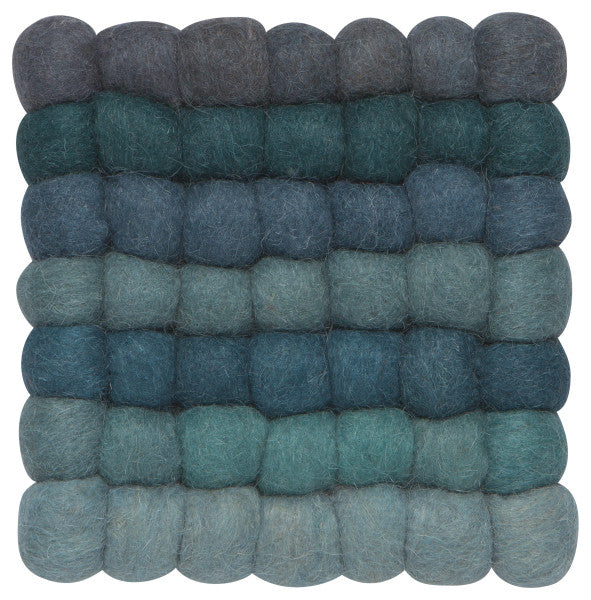 Heirloom Wool Felt Dot Trivet 6"x 6"