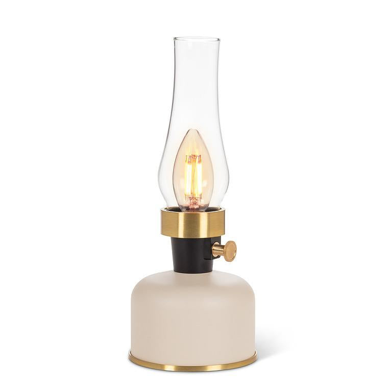 Abbott Lantern LED Lamp with Chimney-Ivory