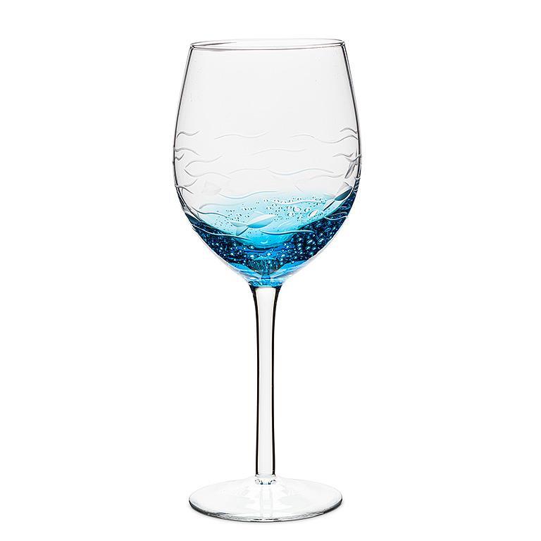 Abbott Fish Cut Wine Glass