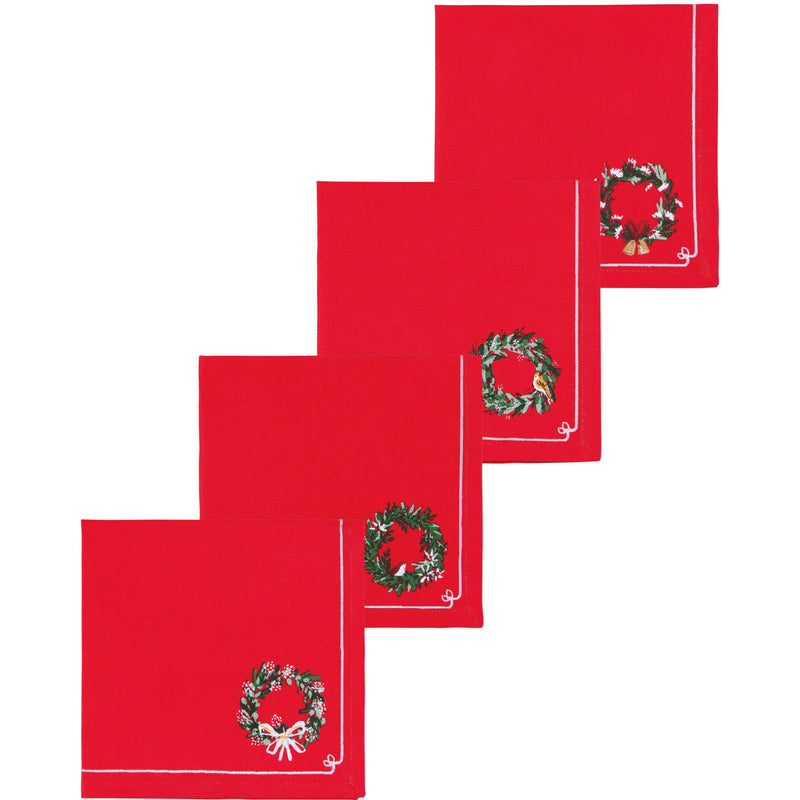 Now Designs Holiday Printed Napkins Set/4