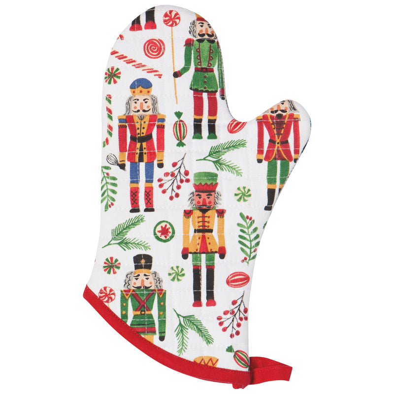 Now Designs Holiday Print Chef Oven Mitts Set/2