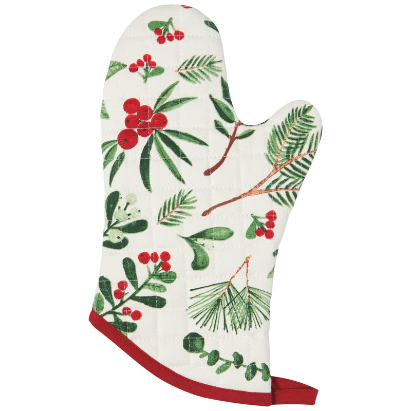 Now Designs Holiday Print Chef Oven Mitts Set/2