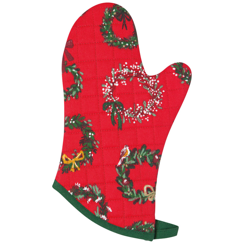 Now Designs Holiday Print Chef Oven Mitts Set/2