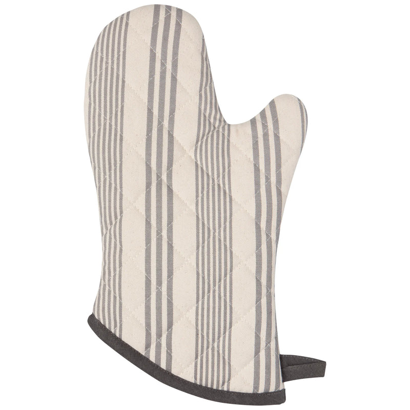Now Designs Stripe Superior Oven Mitt Set/2 - Pencil Gray