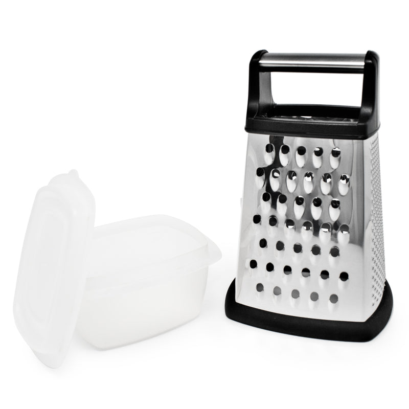 NorPro S/S Grater w/ Lidded Catcher