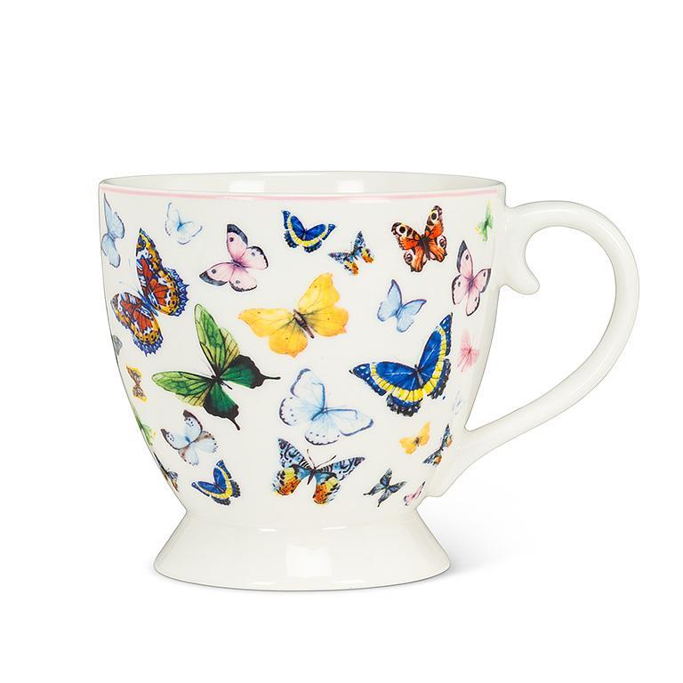 Abbott Colorful Butterfly Pedestal Cup