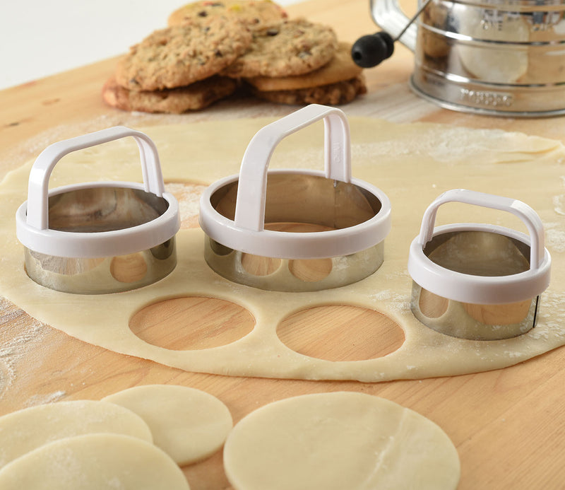 NorPro Plain Biscuit/Cookie Cutters, set of 3