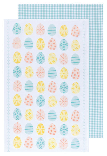 Now Designs  Printed & Woven Dishtowels Set/2 - Easter Eggs