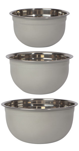 Now Designs Matte Steel Mixing Bowls Set/3