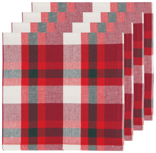 Now Designs Second Spin Plaid Napkins set/4