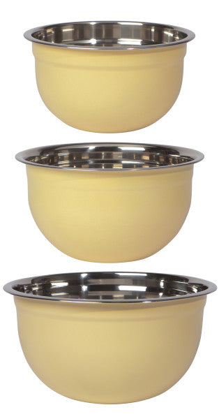 Now Designs Matte Steel Mixing Bowls Set/3